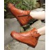 Chocolate Boots Cowhide Leather Ankle boots